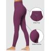 imageSunzfly Invisible Butt Scrunch Workout Leggings with Pockets for Women No Front Seam Gym Yoga Pants with Tummy ControlCherry Red