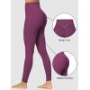 imageSunzfly Invisible Butt Scrunch Workout Leggings with Pockets for Women No Front Seam Gym Yoga Pants with Tummy ControlCherry Red
