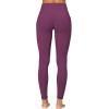 imageSunzfly Invisible Butt Scrunch Workout Leggings with Pockets for Women No Front Seam Gym Yoga Pants with Tummy ControlCherry Red