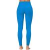 imageSunzfly Invisible Butt Scrunch Workout Leggings with Pockets for Women No Front Seam Gym Yoga Pants with Tummy ControlClassic Blue
