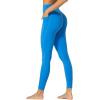 imageSunzfly Invisible Butt Scrunch Workout Leggings with Pockets for Women No Front Seam Gym Yoga Pants with Tummy ControlClassic Blue
