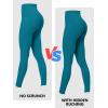 imageSunzfly Invisible Butt Scrunch Workout Leggings with Pockets for Women No Front Seam Gym Yoga Pants with Tummy ControlDeep Lagoon