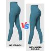 imageSunzfly Invisible Butt Scrunch Workout Leggings with Pockets for Women No Front Seam Gym Yoga Pants with Tummy ControlForest Green