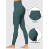 imageSunzfly Invisible Butt Scrunch Workout Leggings with Pockets for Women No Front Seam Gym Yoga Pants with Tummy ControlJasper Green