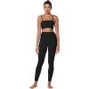 imageSunzfly Invisible Butt Scrunch Workout Leggings with Pockets for Women No Front Seam Gym Yoga Pants with Tummy ControlJet Black