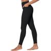 imageSunzfly Invisible Butt Scrunch Workout Leggings with Pockets for Women No Front Seam Gym Yoga Pants with Tummy ControlJet Black