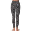 imageSunzfly Invisible Butt Scrunch Workout Leggings with Pockets for Women No Front Seam Gym Yoga Pants with Tummy ControlLeopard Charcoal Gray