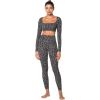 imageSunzfly Invisible Butt Scrunch Workout Leggings with Pockets for Women No Front Seam Gym Yoga Pants with Tummy ControlLeopard Charcoal Gray