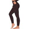 imageSunzfly Invisible Butt Scrunch Workout Leggings with Pockets for Women No Front Seam Gym Yoga Pants with Tummy ControlLeopard Chocolate Brown