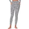 imageSunzfly Invisible Butt Scrunch Workout Leggings with Pockets for Women No Front Seam Gym Yoga Pants with Tummy ControlLeopard White