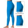 imageSunzfly Invisible Butt Scrunch Workout Leggings with Pockets for Women No Front Seam Gym Yoga Pants with Tummy ControlRoyal Blue