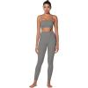 imageSunzfly Invisible Butt Scrunch Workout Leggings with Pockets for Women No Front Seam Gym Yoga Pants with Tummy ControlStone Gray