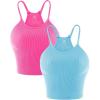 Hotpink Splashblue(2pcs)-crop
