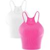 White Hotpink(2pcs)-crop