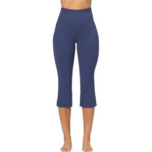 imageSunzel Butterflycra High Waist Mini Flared Leggings for Women Tummy Control Casual Flare Yoga Pants for Yoga Workout GymAsh Blue