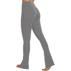 imageSunzel Butterflycra High Waist Mini Flared Leggings for Women Tummy Control Casual Flare Yoga Pants for Yoga Workout GymCharcoal Gray