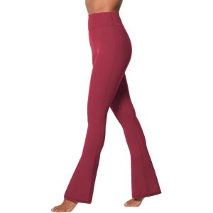 imageSunzel Butterflycra High Waist Mini Flared Leggings for Women Tummy Control Casual Flare Yoga Pants for Yoga Workout GymKaranda Red
