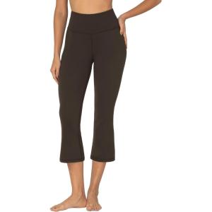 imageSunzel Butterflycra High Waist Mini Flared Leggings for Women Tummy Control Casual Flare Yoga Pants for Yoga Workout GymSeal Brown