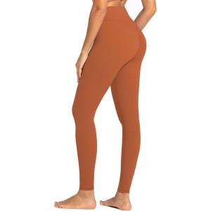 imageSunzel Nunaked Workout Leggings for Women Tummy Control Compression Workout Gym Yoga Pants No Front Seam ampamp High WaistCaramel Cafe