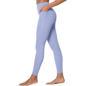 imageSunzel Nunaked Workout Leggings for Women Tummy Control Compression Workout Gym Yoga Pants No Front Seam ampamp High WaistLight Blue