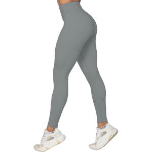 imageSunzel Nunaked Workout Leggings for Women Tummy Control Compression Workout Gym Yoga Pants No Front Seam ampamp High WaistPoppy Sead