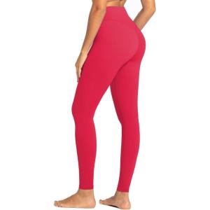 imageSunzel Nunaked Workout Leggings for Women Tummy Control Compression Workout Gym Yoga Pants No Front Seam ampamp High WaistViva Magenta