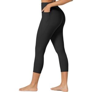 imageSunzfly Invisible Butt Scrunch Workout Leggings with Pockets for Women No Front Seam Gym Yoga Pants with Tummy ControlBlack