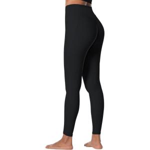 imageSunzfly Invisible Butt Scrunch Workout Leggings with Pockets for Women No Front Seam Gym Yoga Pants with Tummy ControlJet Black
