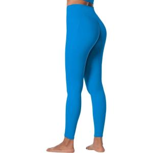 imageSunzfly Invisible Butt Scrunch Workout Leggings with Pockets for Women No Front Seam Gym Yoga Pants with Tummy ControlRoyal Blue