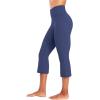 imageSunzel High Waist Mini Flared Leggings for Women Tummy Control Casual Flare Yoga Pants for Yoga Workout GymAsh Blue