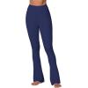 imageSunzel High Waist Mini Flared Leggings for Women Tummy Control Casual Flare Yoga Pants for Yoga Workout GymBaritone Blue