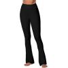 imageSunzel High Waist Mini Flared Leggings for Women Tummy Control Casual Flare Yoga Pants for Yoga Workout GymBlack