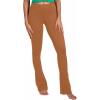 imageSunzel High Waist Mini Flared Leggings for Women Tummy Control Casual Flare Yoga Pants for Yoga Workout GymCaramel Cafe
