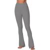imageSunzel High Waist Mini Flared Leggings for Women Tummy Control Casual Flare Yoga Pants for Yoga Workout GymCharcoal Gray