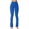 imageSunzel High Waist Mini Flared Leggings for Women Tummy Control Casual Flare Yoga Pants for Yoga Workout GymClassic Blue
