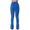 imageSunzel High Waist Mini Flared Leggings for Women Tummy Control Casual Flare Yoga Pants for Yoga Workout GymClassic Blue