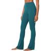 imageSunzel High Waist Mini Flared Leggings for Women Tummy Control Casual Flare Yoga Pants for Yoga Workout GymForest Green