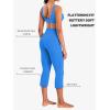 imageSunzel High Waist Mini Flared Leggings for Women Tummy Control Casual Flare Yoga Pants for Yoga Workout GymFrench Blue