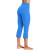 imageSunzel High Waist Mini Flared Leggings for Women Tummy Control Casual Flare Yoga Pants for Yoga Workout GymFrench Blue