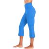 imageSunzel High Waist Mini Flared Leggings for Women Tummy Control Casual Flare Yoga Pants for Yoga Workout GymFrench Blue