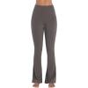 imageSunzel High Waist Mini Flared Leggings for Women Tummy Control Casual Flare Yoga Pants for Yoga Workout GymGrayish Brown