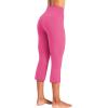 imageSunzel High Waist Mini Flared Leggings for Women Tummy Control Casual Flare Yoga Pants for Yoga Workout GymHot Pink