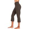 imageSunzel High Waist Mini Flared Leggings for Women Tummy Control Casual Flare Yoga Pants for Yoga Workout GymSeal Brown