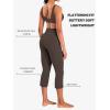 imageSunzel High Waist Mini Flared Leggings for Women Tummy Control Casual Flare Yoga Pants for Yoga Workout GymSeal Brown