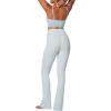 imageSunzel High Waist Mini Flared Leggings for Women Tummy Control Casual Flare Yoga Pants for Yoga Workout GymSky Blue