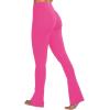 imageSunzel High Waist Mini Flared Leggings for Women Tummy Control Casual Flare Yoga Pants for Yoga Workout GymSonic Pink
