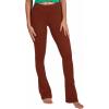 imageSunzel High Waist Mini Flared Leggings for Women Tummy Control Casual Flare Yoga Pants for Yoga Workout GymWine Red
