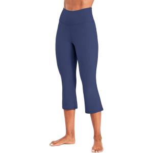 imageSunzel High Waist Mini Flared Leggings for Women Tummy Control Casual Flare Yoga Pants for Yoga Workout GymAsh Blue