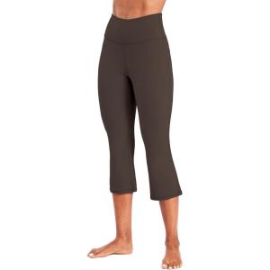 imageSunzel High Waist Mini Flared Leggings for Women Tummy Control Casual Flare Yoga Pants for Yoga Workout GymSeal Brown