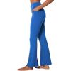 imageSunzel Flare Leggings for Women with Pockets Crossover Yoga Pants with Tummy Control High Waisted and Wide LegClassic Blue